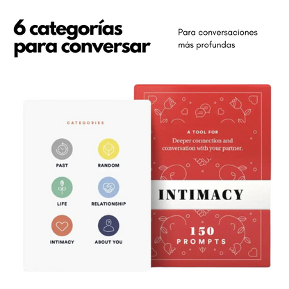 Juego tarjetas 6 categorías Conexión Profunda Intimacy